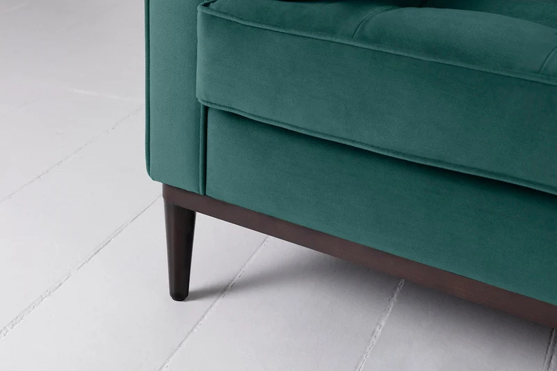 Model 02 Dreisitzer-Schlafsofa , Eisvogelblau