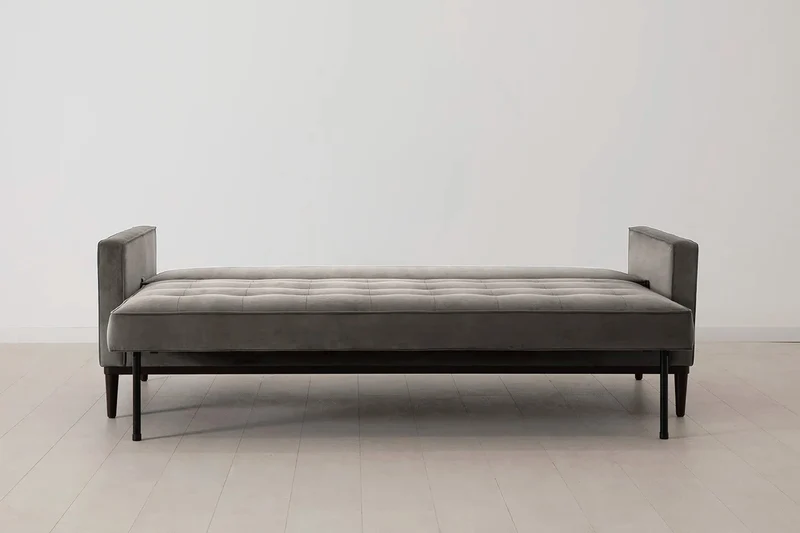 Model 02 Dreisitzer-Schlafsofa , Elefantengrau