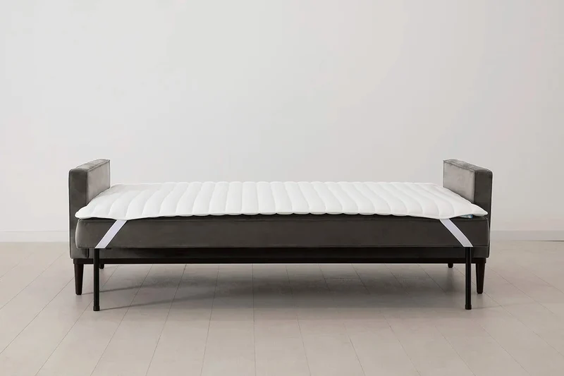 Model 02 Dreisitzer-Schlafsofa , Elefantengrau