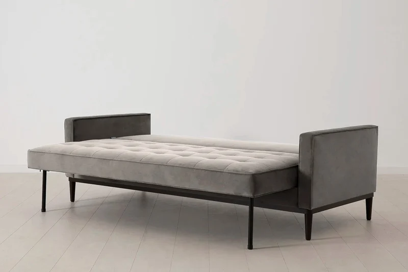 Model 02 Dreisitzer-Schlafsofa , Elefantengrau