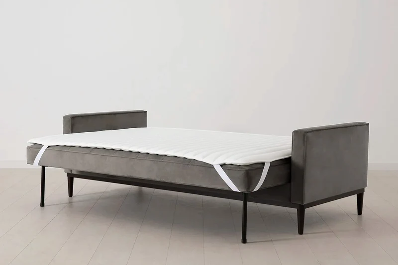 Model 02 Dreisitzer-Schlafsofa , Elefantengrau