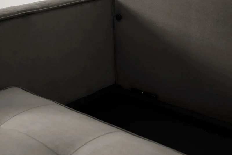 Model 02 Dreisitzer-Schlafsofa , Elefantengrau