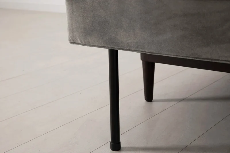 Model 02 Dreisitzer-Schlafsofa , Elefantengrau