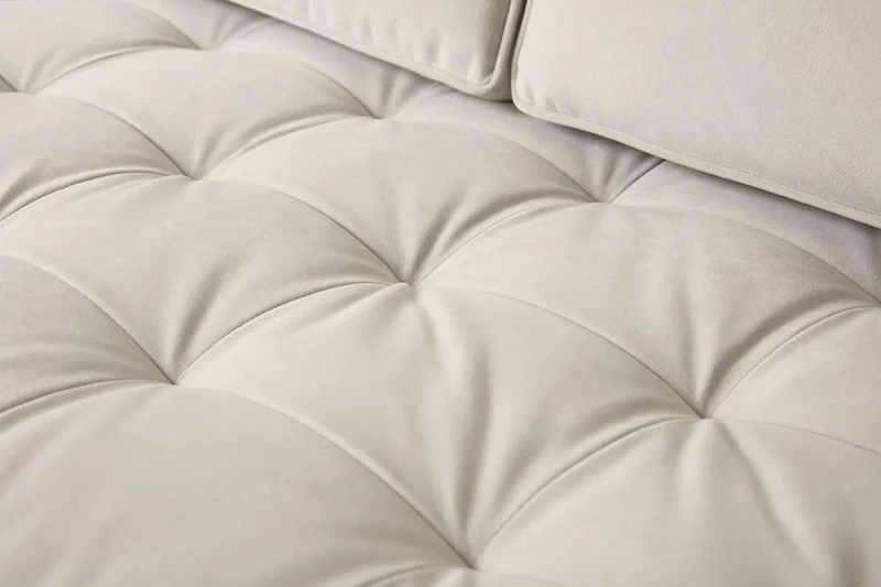 Model 02 Dreisitzer-Schlafsofa , Knochenweiß