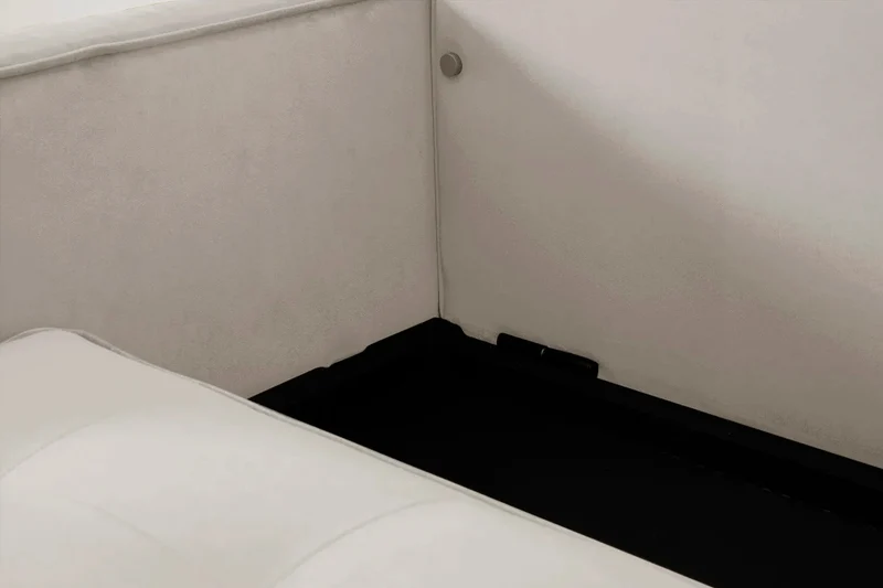 Model 02 Dreisitzer-Schlafsofa , Knochenweiß