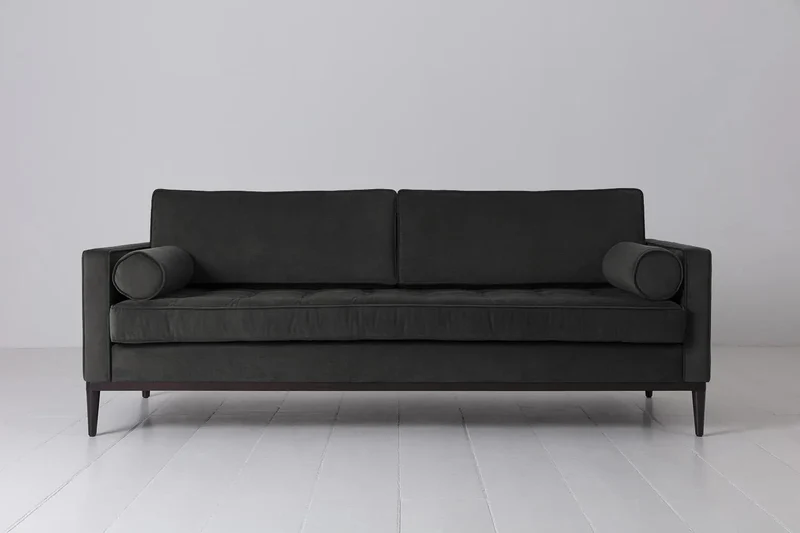 Model 02 Dreisitzer-Schlafsofa , Dunkelgrau