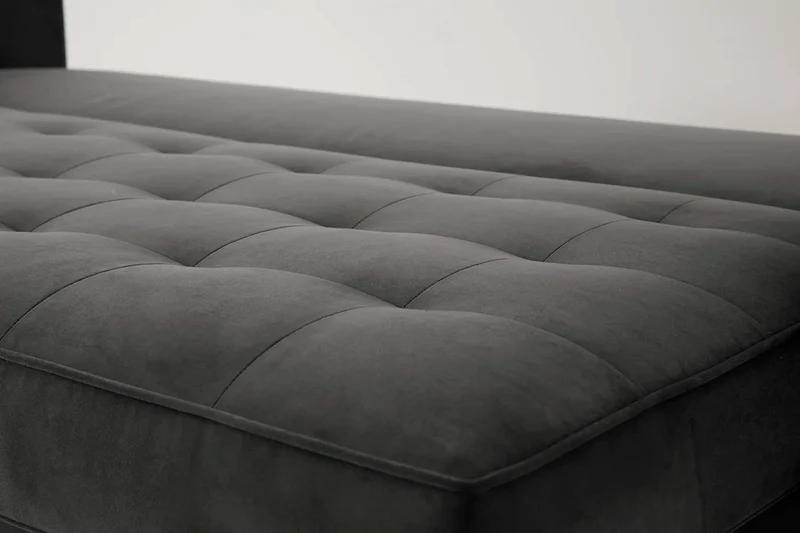 Model 02 Dreisitzer-Schlafsofa , Dunkelgrau