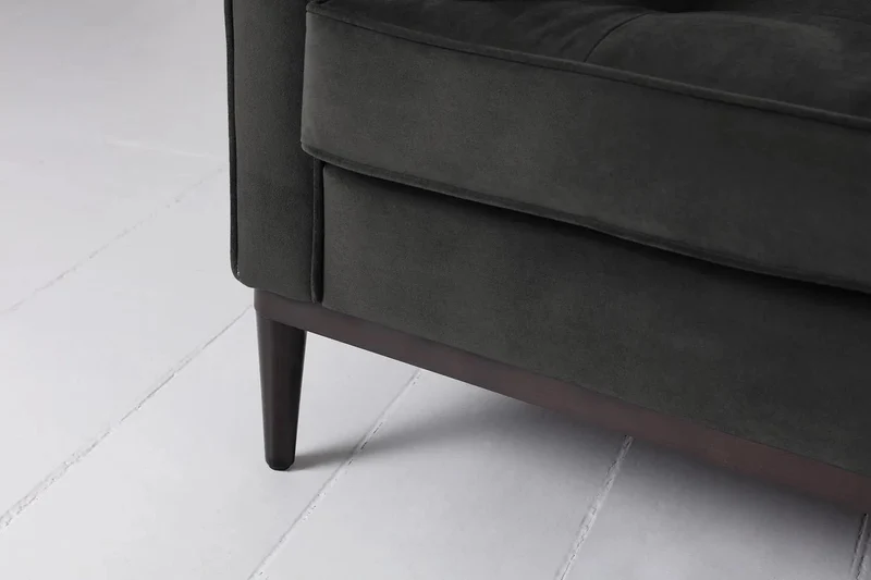 Model 02 Dreisitzer-Schlafsofa , Dunkelgrau