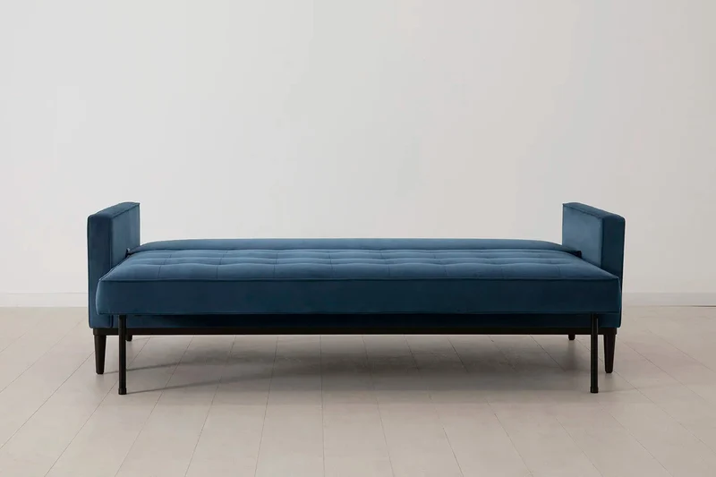 Model 02 Dreisitzer-Schlafsofa , Blaugrün