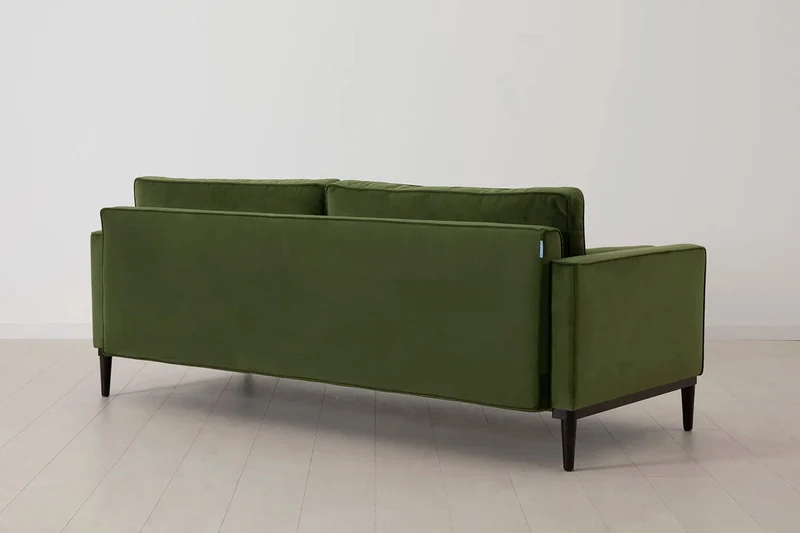 Model 02 Dreisitzer-Schlafsofa , Laubgrün