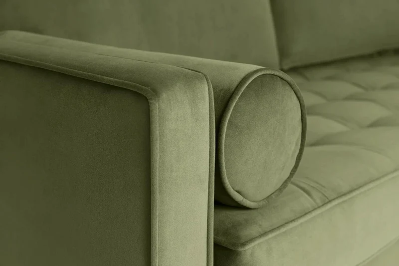 Model 02 Dreisitzer-Schlafsofa , Laubgrün