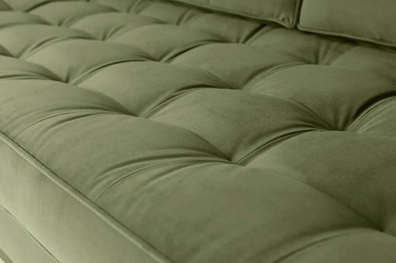 Model 02 Dreisitzer-Schlafsofa , Laubgrün