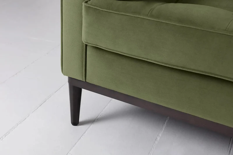 Model 02 Dreisitzer-Schlafsofa , Laubgrün