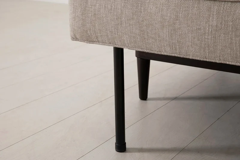 Model 02 Dreisitzer-Schlafsofa , Steingrau