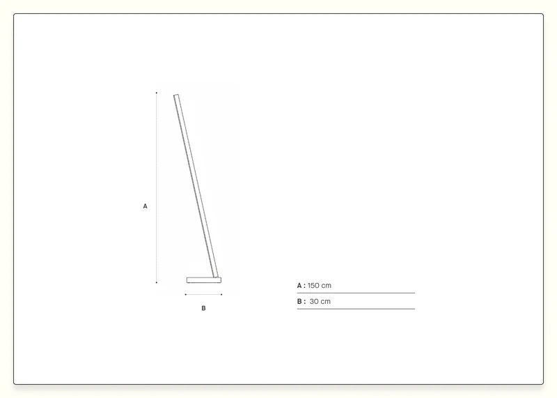 Lampadaire Led en bois NYNE