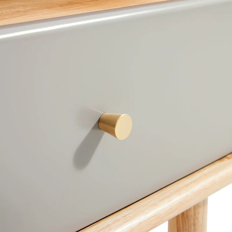 Refreshing Grey Bedside Table