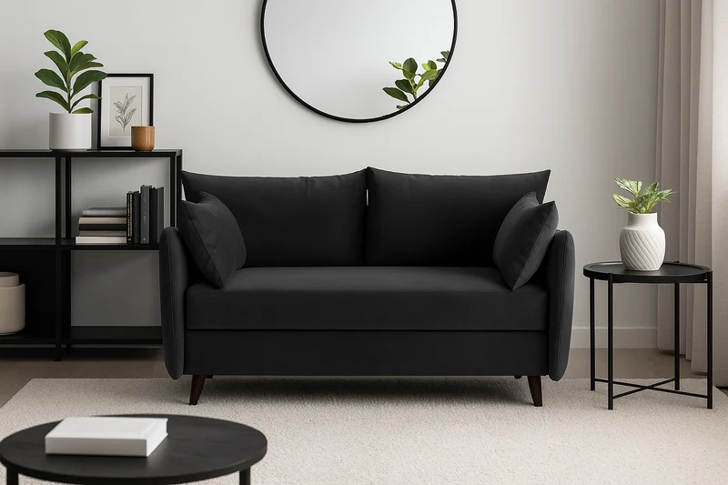 2,5-Sitzer-Schlafsofa Model 08, Dunkelgrau