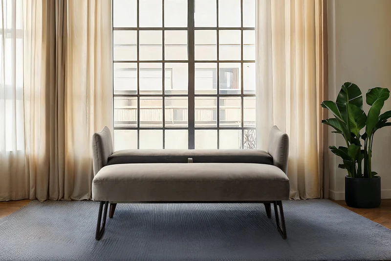 2,5-Sitzer-Schlafsofa Model 08, Elefantengrau