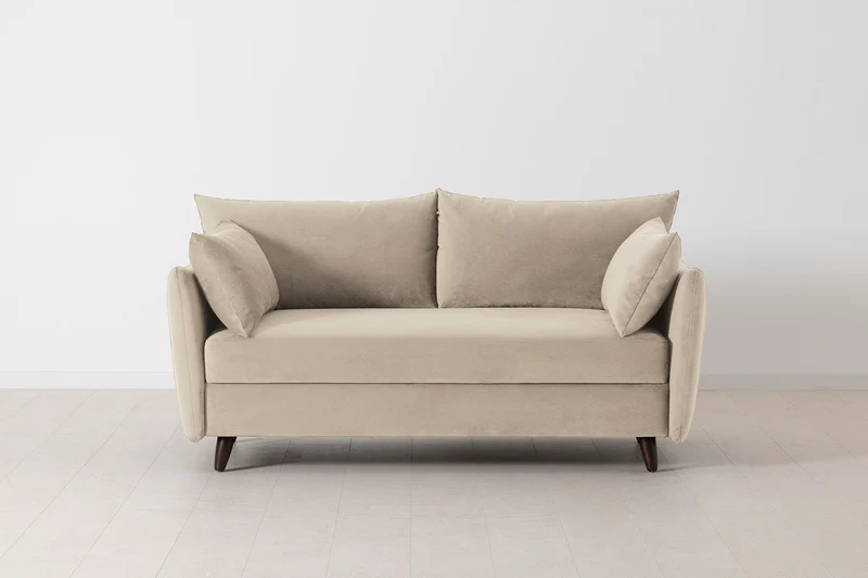 2,5-Sitzer-Schlafsofa Model 08, Knochenweiß