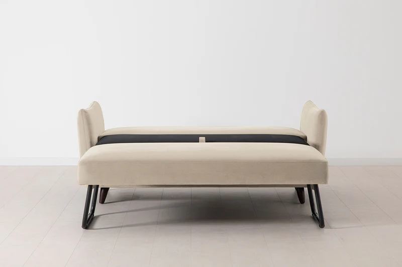 2,5-Sitzer-Schlafsofa Model 08, Knochenweiß