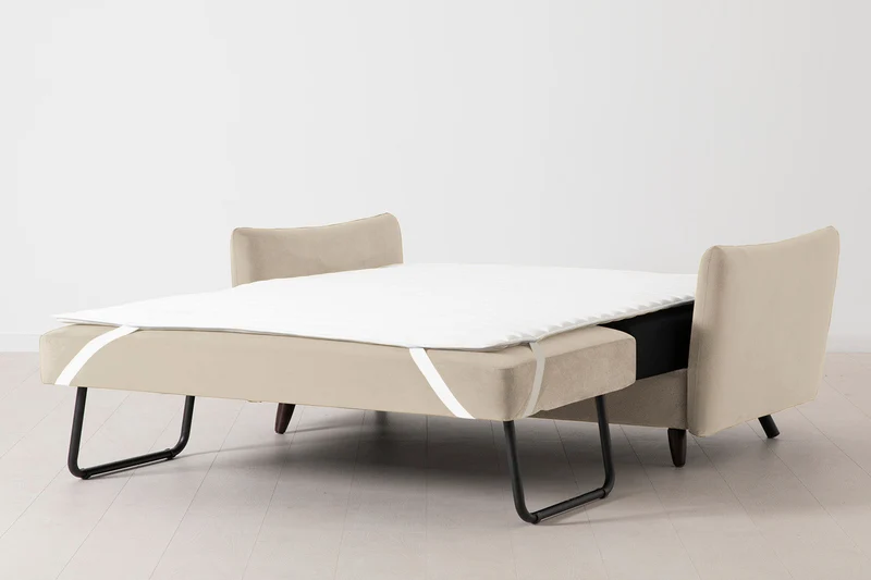 2,5-Sitzer-Schlafsofa Model 08, Knochenweiß