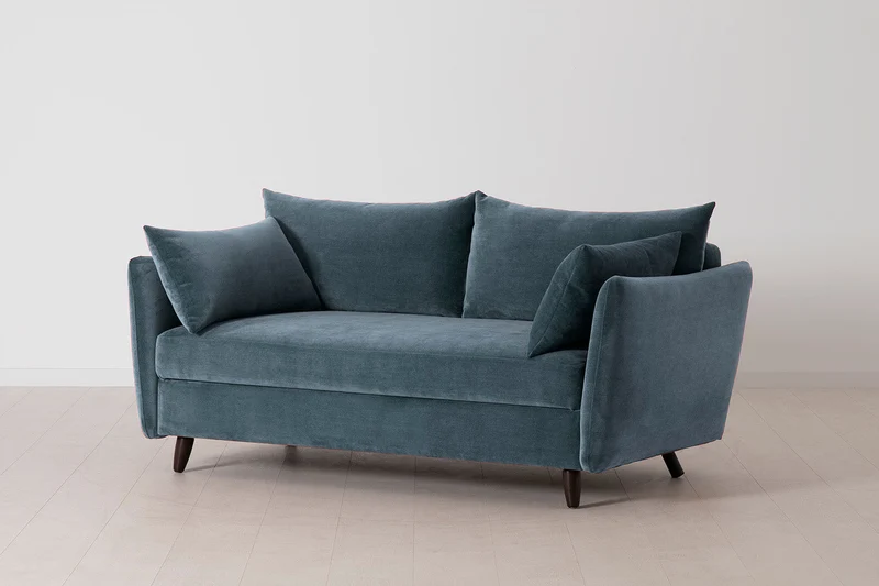 2,5-Sitzer-Schlafsofa Model 08, Wasserblau