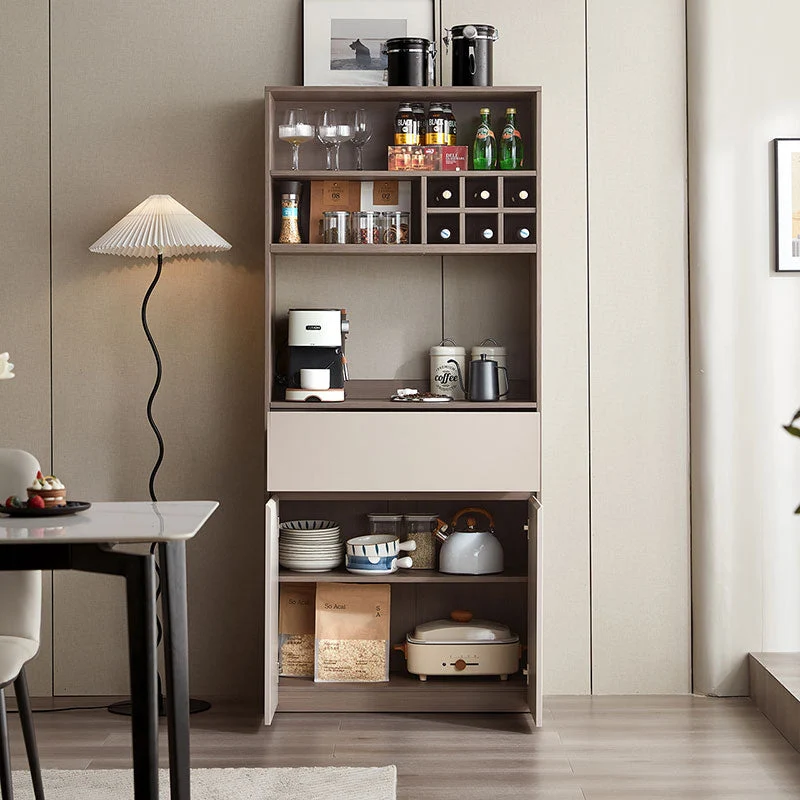 Cappuccino Taupe Dining Cabinet Pantry