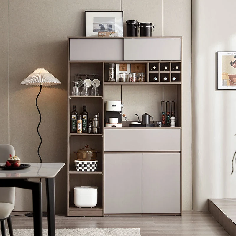 Cappuccino Taupe Dining Cabinet Pantry