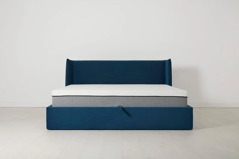 Bett 03 180cm x 200cm, Blaugrün