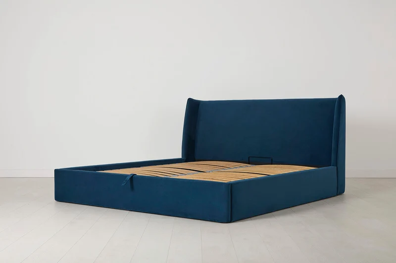 Bett 03 180cm x 200cm, Blaugrün