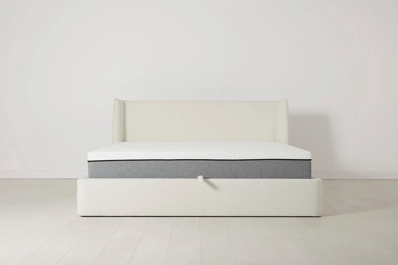 Bett 03 180cm x 200cm, Elfenbeinfarbe