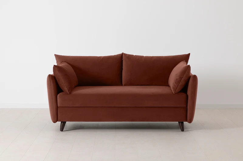 2,5-Sitzer-Schlafsofa Model 08, Ziegelrot