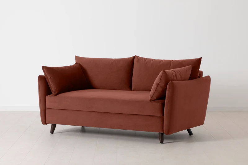 2,5-Sitzer-Schlafsofa Model 08, Ziegelrot