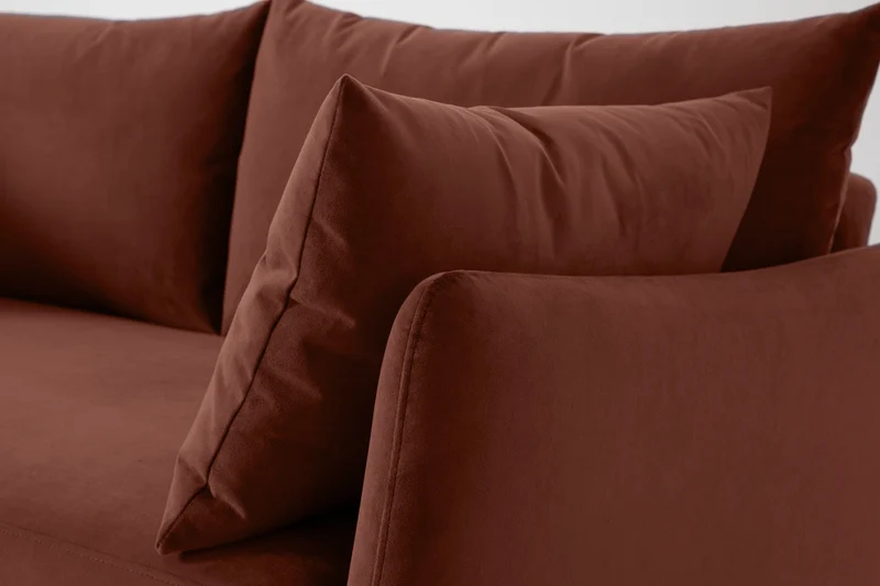 2,5-Sitzer-Schlafsofa Model 08, Ziegelrot