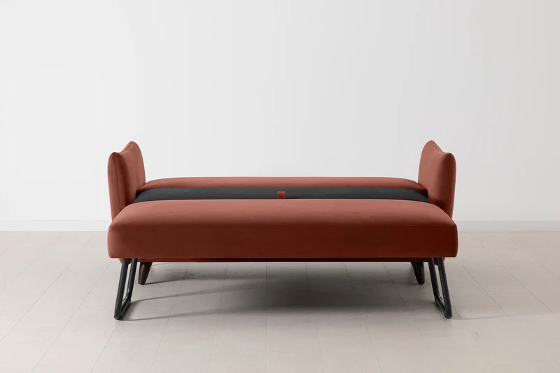2,5-Sitzer-Schlafsofa Model 08, Ziegelrot