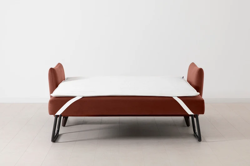 2,5-Sitzer-Schlafsofa Model 08, Ziegelrot