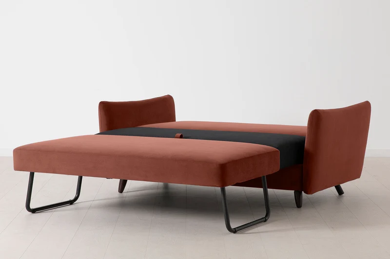 2,5-Sitzer-Schlafsofa Model 08, Ziegelrot