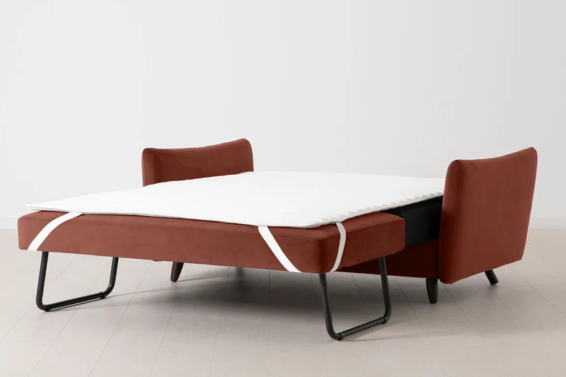2,5-Sitzer-Schlafsofa Model 08, Ziegelrot