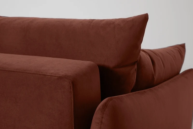 2,5-Sitzer-Schlafsofa Model 08, Ziegelrot