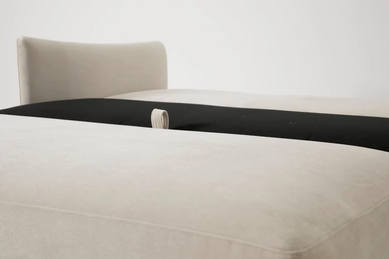 2,5-Sitzer-Schlafsofa Model 08, Kreideweiß