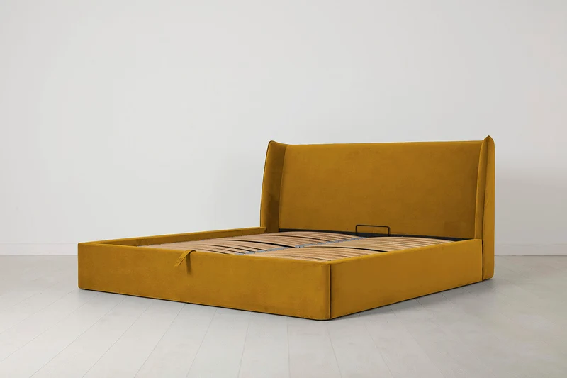 Bett 03 180cm x 200cm, Senfgelb