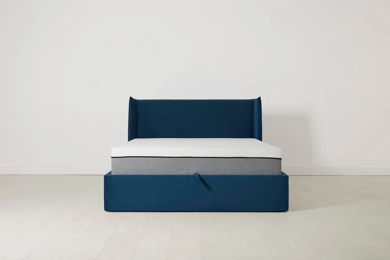 Bett 03 140cm x 200cm, Blaugrün
