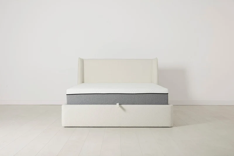Bett 03 140cm x 200cm, Elfenbeinfarbe