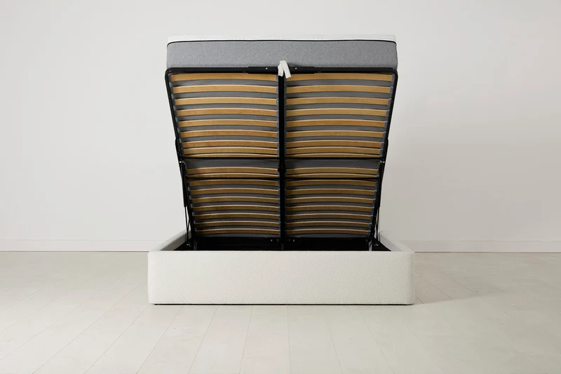 Bett 03 140cm x 200cm, Elfenbeinfarbe