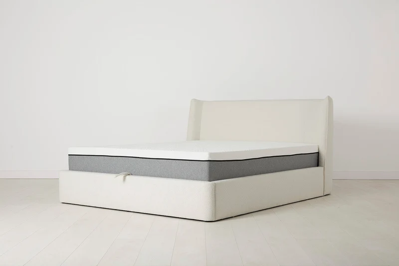 Bett 03 140cm x 200cm, Elfenbeinfarbe