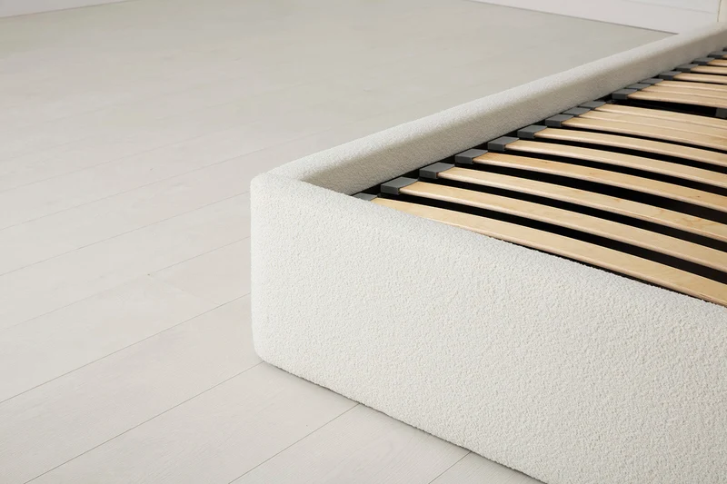 Bett 03 140cm x 200cm, Elfenbeinfarbe