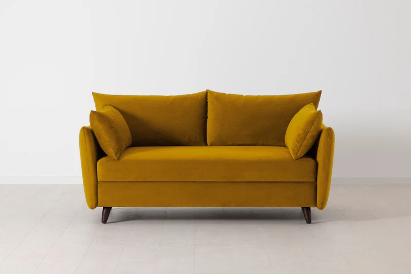 2,5-Sitzer-Schlafsofa Model 08, Senfgelb