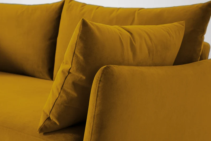 2,5-Sitzer-Schlafsofa Model 08, Senfgelb