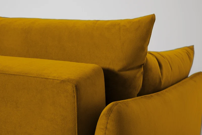 2,5-Sitzer-Schlafsofa Model 08, Senfgelb