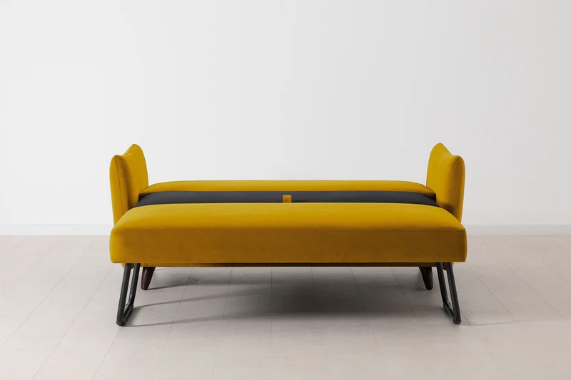 2,5-Sitzer-Schlafsofa Model 08, Senfgelb